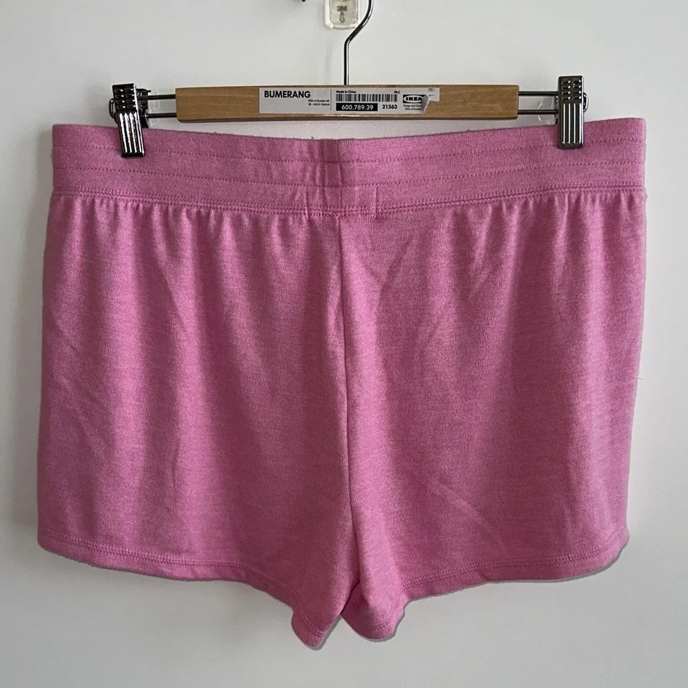 PJ Salvage Pink Berry Shorts with Multicolor Tie / Embroidered Palm Tree